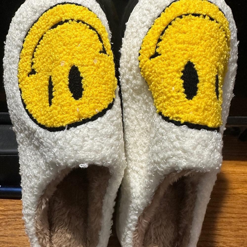smiley slippers